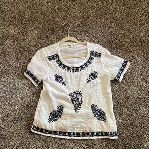 Embroidered top